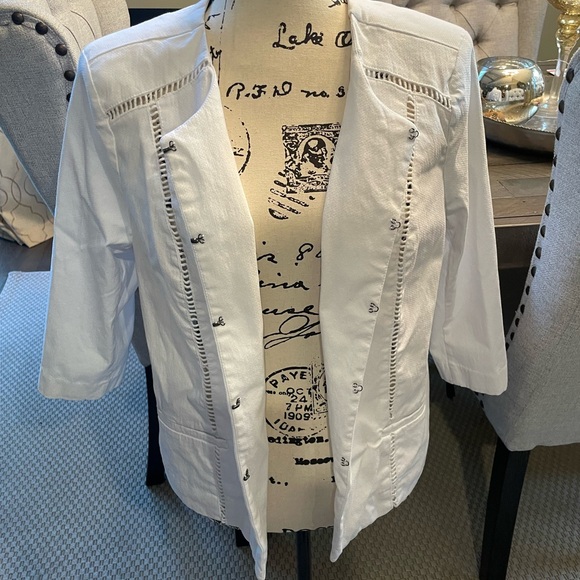 Roz & Ali White Jacket. Size XL - Picture 2 of 6